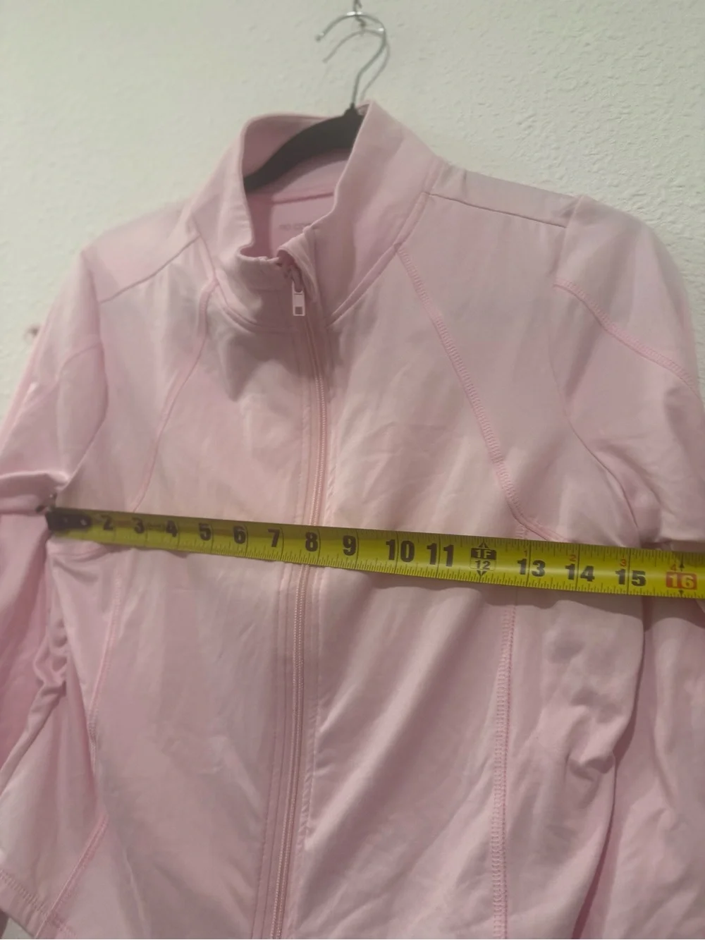 No comment Light Pink Full-Zip running jacket